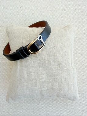 *Single Leather Reversible Band Bracelet* KEEP COLLECTIVE Retired *NIP* Black